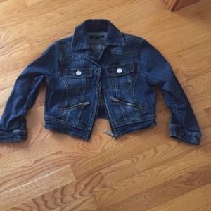 Bebe cropped denim jacket